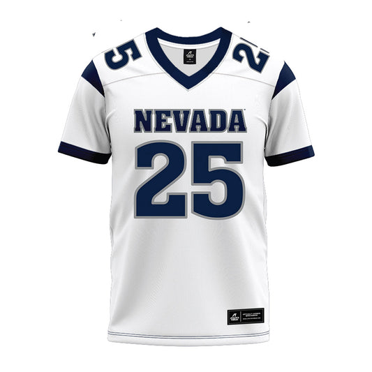 Nevada - NCAA Football : Ky Woods - White Premium Football Jersey-0
