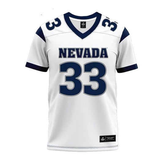 Nevada - NCAA Football : Mikey Hunt Jr. - White Premium Football Jersey-0