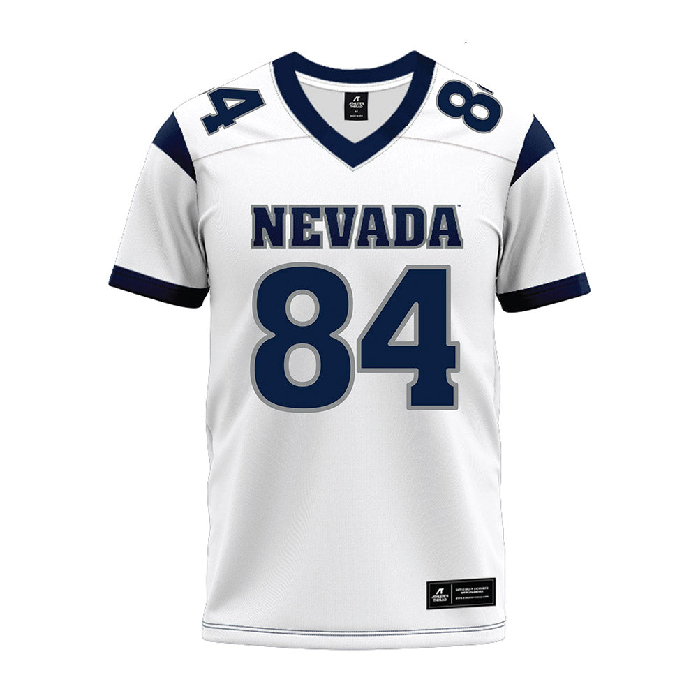 Nevada - NCAA Football : Deven Vigue - White Premium Football Jersey-0