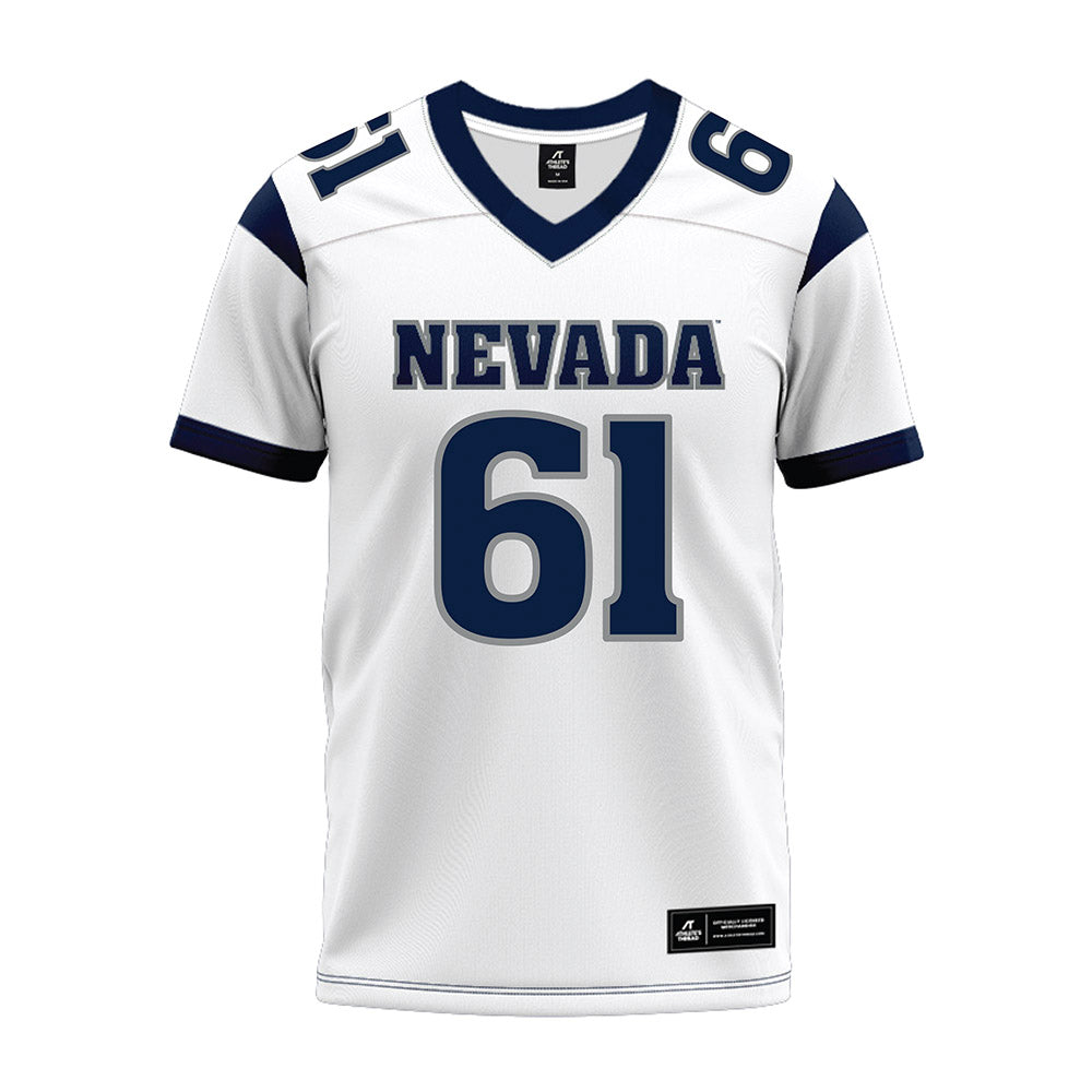 Nevada - NCAA Football : Terrence Johnson - White Premium Football Jersey-0