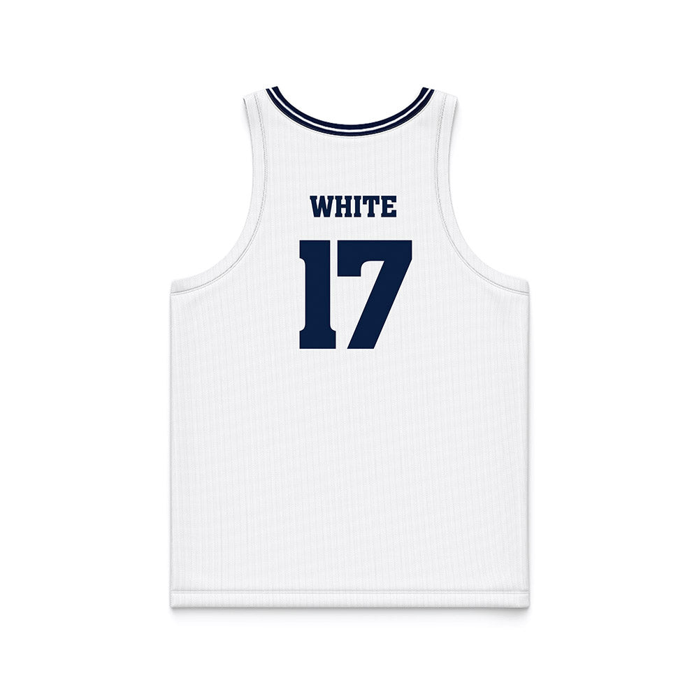 Nevada - NCAA Men's Basketball : Peyton White - White Basketball Jersey-1