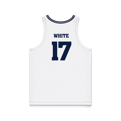 Nevada - NCAA Men's Basketball : Peyton White - White Basketball Jersey-1