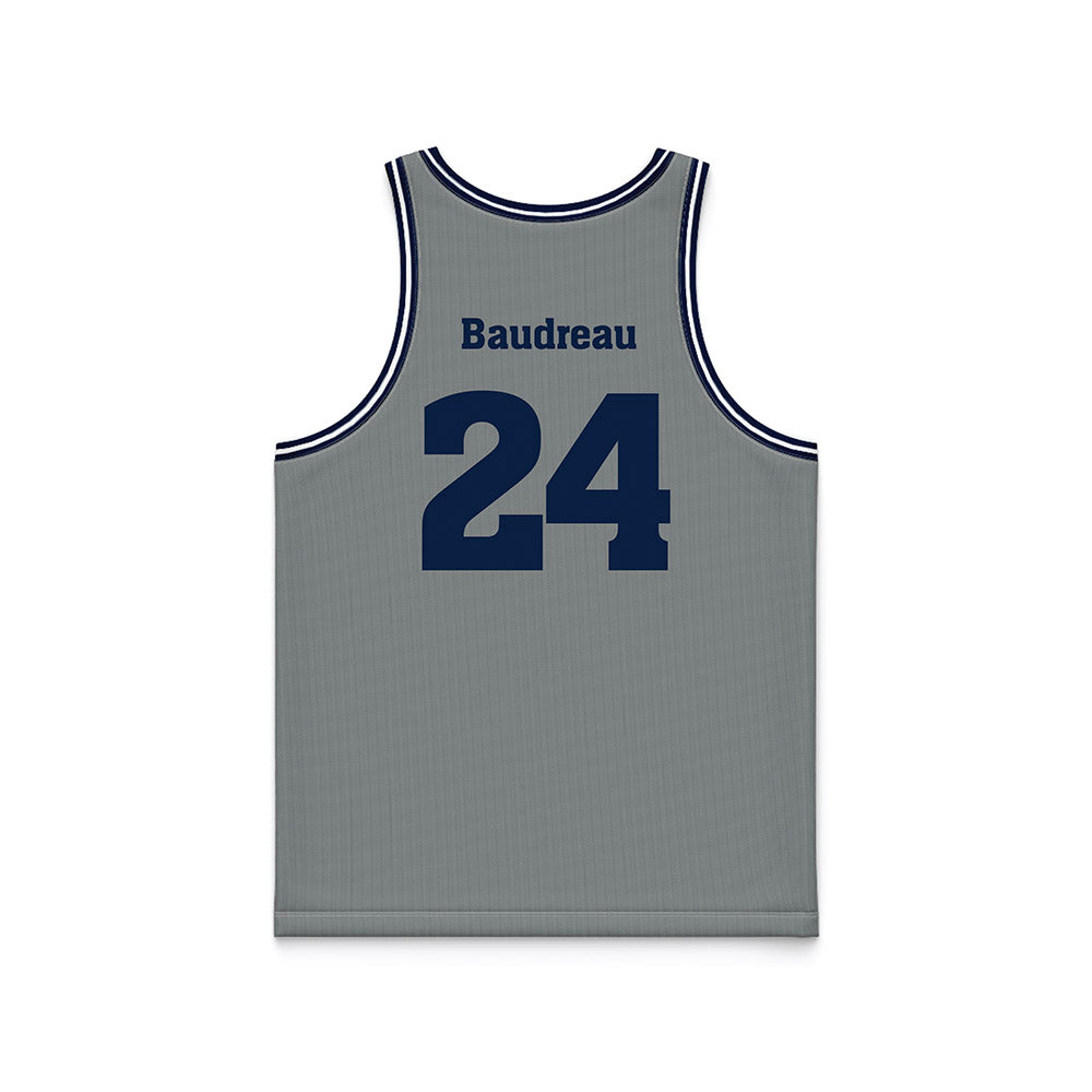 Nevada - NCAA Men's Basketball : Christopher Baudreau - Grey Basketball Jersey-1
