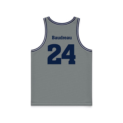 Nevada - NCAA Men's Basketball : Christopher Baudreau - Grey Basketball Jersey-1