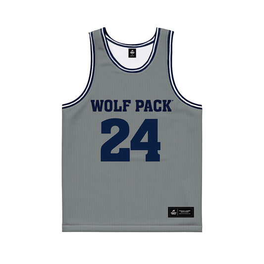 Nevada - NCAA Men's Basketball : Christopher Baudreau - Grey Basketball Jersey-0