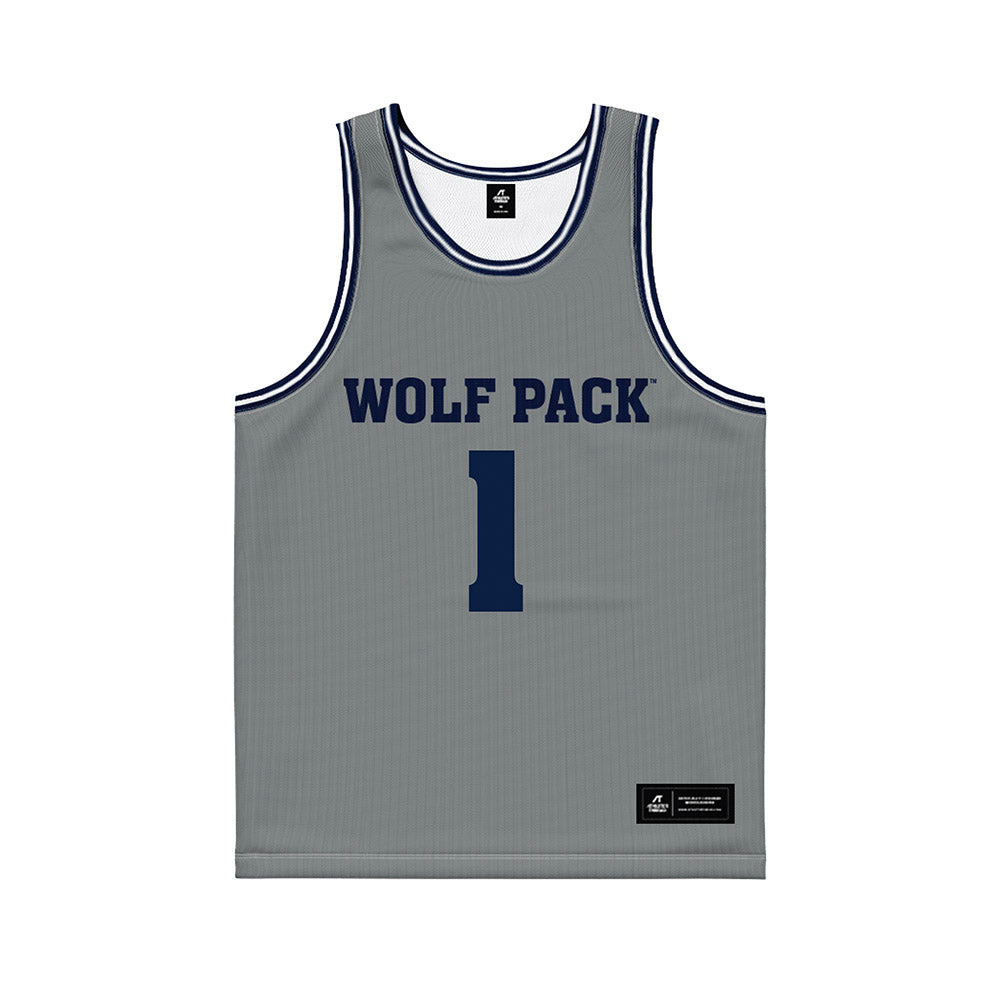 Nevada - NCAA Men's Basketball : Styles Phipps - Grey Basketball Jersey-0