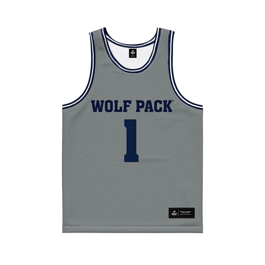 Nevada - NCAA Men's Basketball : Styles Phipps - Grey Basketball Jersey-0