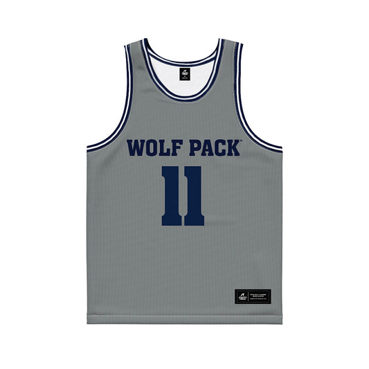 Nevada - NCAA Men's Basketball : Nick Davidson - Grey Basketball Jersey-0