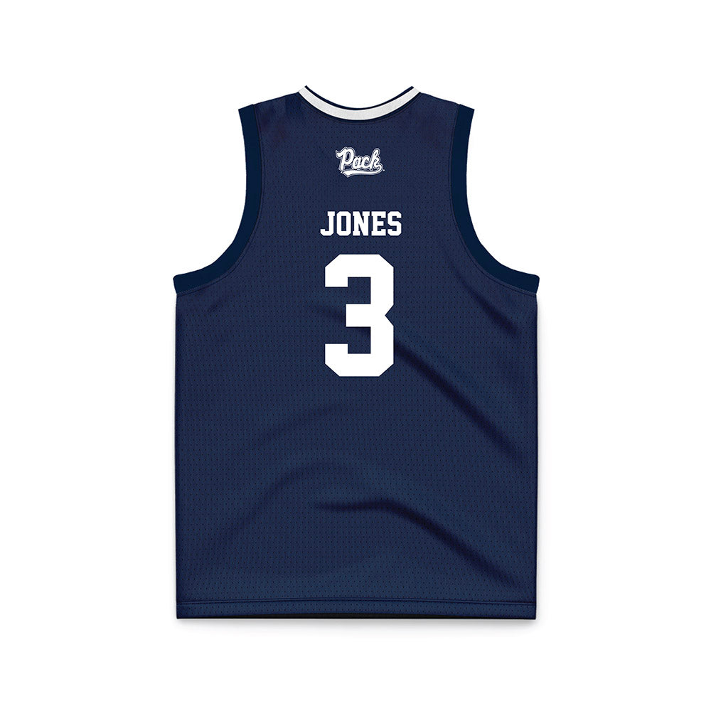 Nevada - NCAA Women's Basketball : Imbie Jones - Navy Basketball Jersey-1