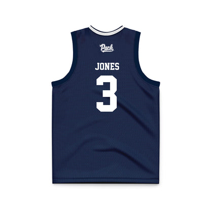 Nevada - NCAA Women's Basketball : Imbie Jones - Navy Basketball Jersey-1