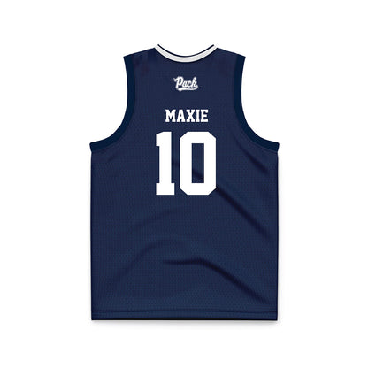 Nevada - NCAA Women's Basketball : Dymonique Maxie - Navy Basketball Jersey