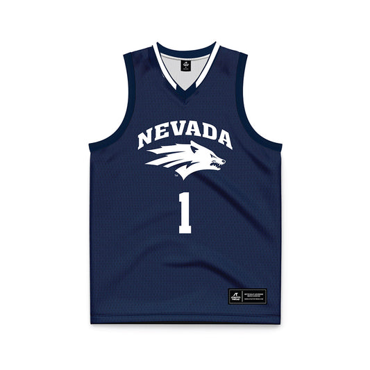 Nevada - NCAA Women's Basketball : Ahrray Young - Navy Basketball Jersey