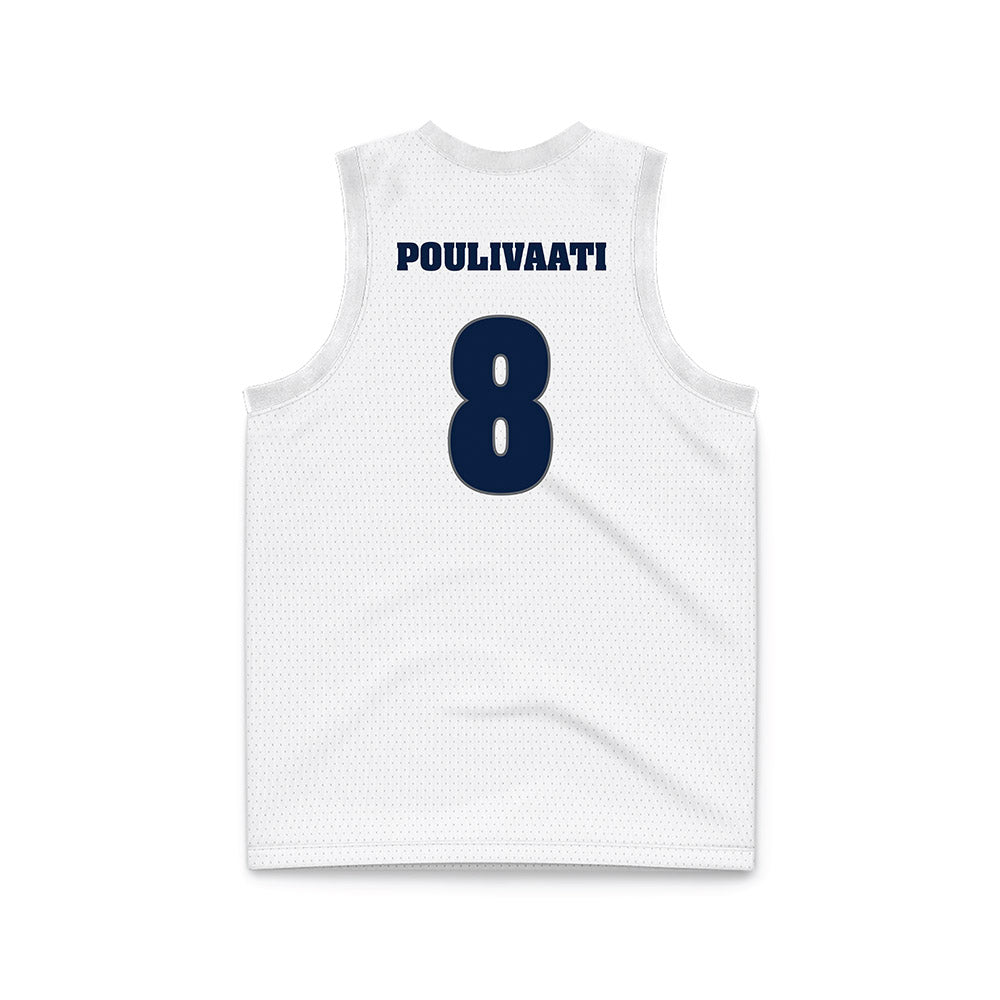 Nevada - NCAA Women's Basketball : Olivia Poulivaati - White Basketball Jersey-1