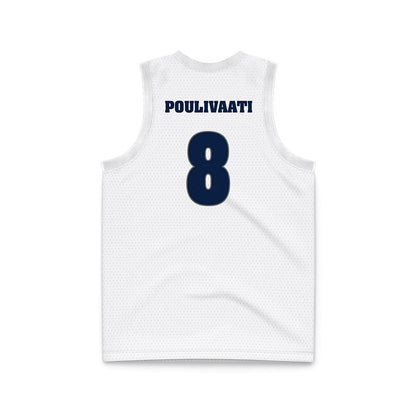 Nevada - NCAA Women's Basketball : Olivia Poulivaati - White Basketball Jersey-1