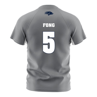 Nevada - NCAA Women's Soccer : Sydnie Fong - Grey Soccer Jersey-1