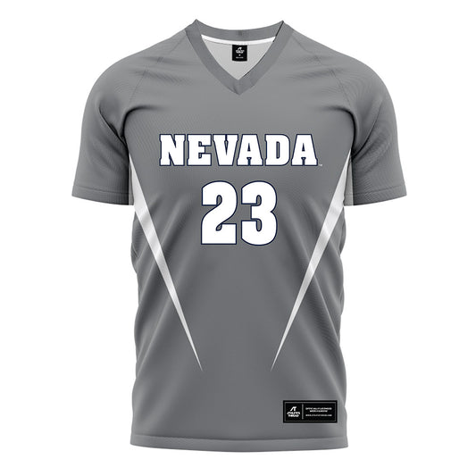 Nevada - NCAA Women's Soccer : Ella York - Grey Soccer Jersey-0
