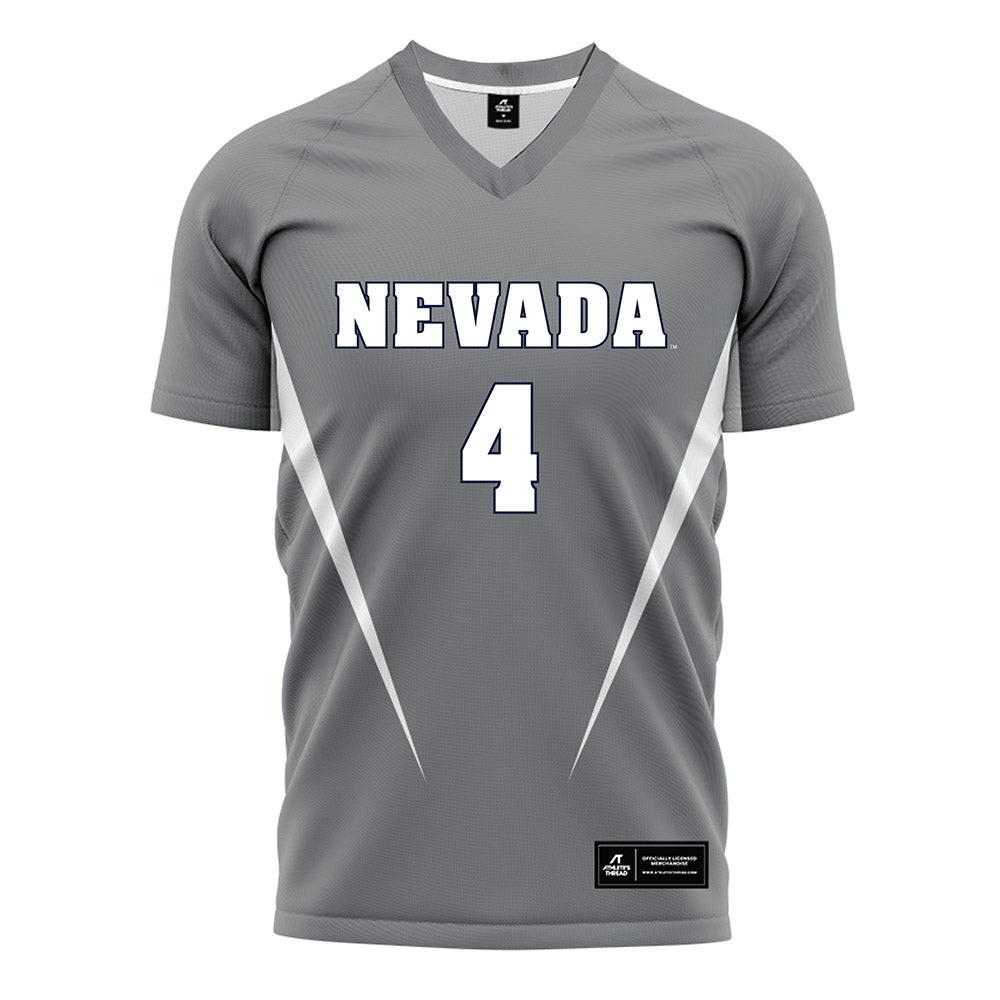 Nevada - NCAA Women's Soccer : Serene Gronauer - Grey Soccer Jersey-0