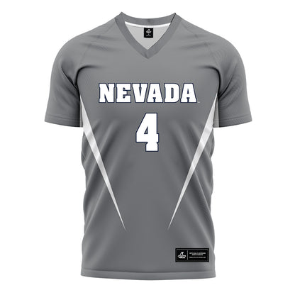 Nevada - NCAA Women's Soccer : Serene Gronauer - Grey Soccer Jersey-0