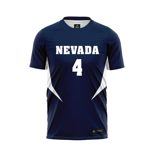 Nevada - NCAA Women's Soccer : Mariana Brito - Navy Soccer Jersey-0