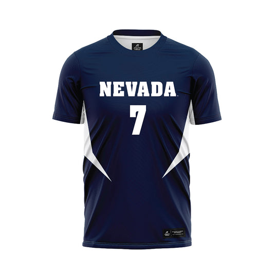 Nevada - NCAA Women's Soccer : Ariel Bolton - Navy Soccer Jersey-0