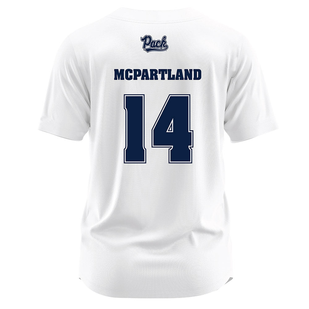 Nevada - NCAA Softball : Jessica McPartland - White Jersey-1