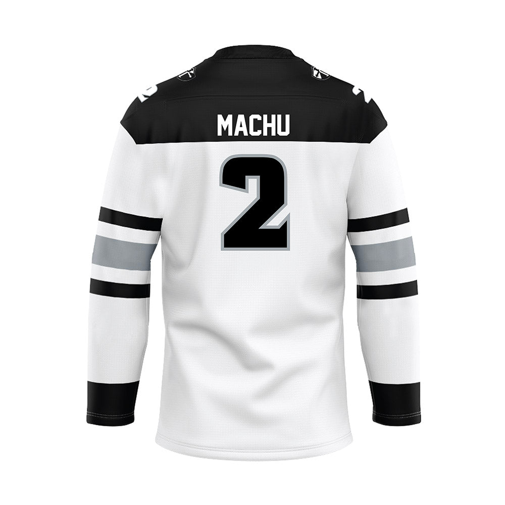 Providence - NCAA Men's Ice Hockey : Tomas Machu - White Hockey Jersey