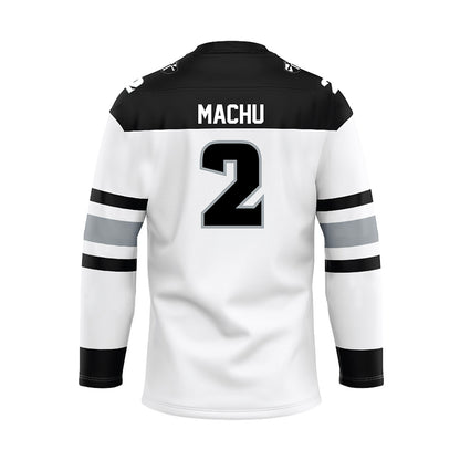 Providence - NCAA Men's Ice Hockey : Tomas Machu - White Hockey Jersey