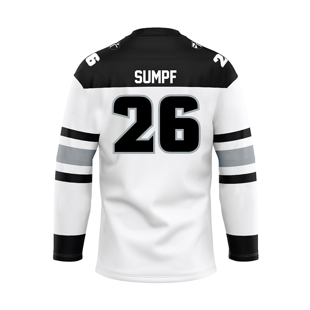 Providence - NCAA Men's Ice Hockey : Julius Sumpf - White Hockey Jersey-1
