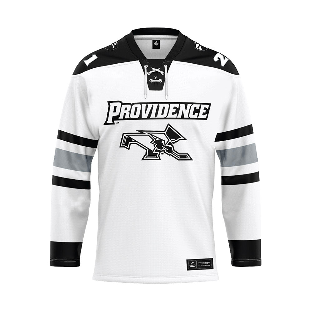 Providence - NCAA Women's Ice Hockey : Taylor Gilmour - White Hockey Jersey-0