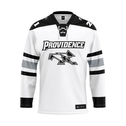 Providence - NCAA Women's Ice Hockey : Taylor Gilmour - White Hockey Jersey-0