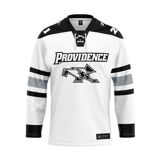 Providence - NCAA Women's Ice Hockey : Taylor Gilmour - White Hockey Jersey-0