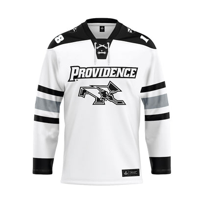 Providence - NCAA Women's Ice Hockey : Dylan Berman - White Hockey Jersey-0