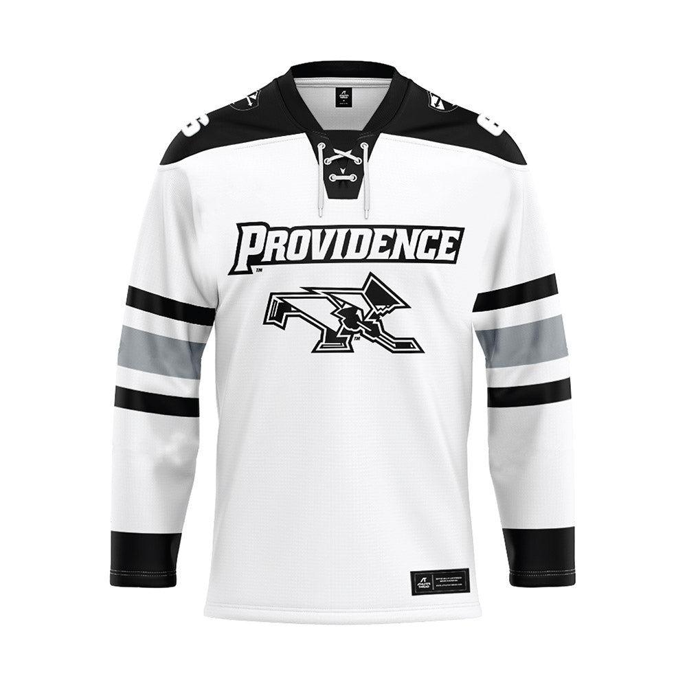 Providence - NCAA Women's Ice Hockey : Audrey Knapp - White Hockey Jersey-0