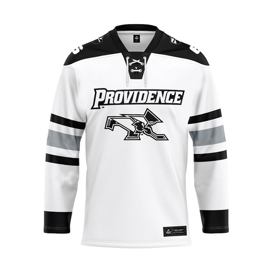 Providence - NCAA Women's Ice Hockey : Audrey Knapp - White Hockey Jersey-0