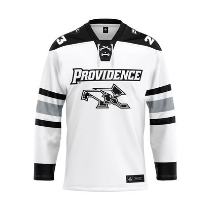 Providence - NCAA Men's Ice Hockey : Andrew Centrella - White Hockey Jersey