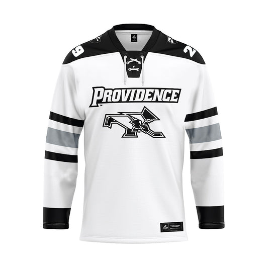 Providence - NCAA Women's Ice Hockey : Hope Walinski - White Hockey Jersey-0