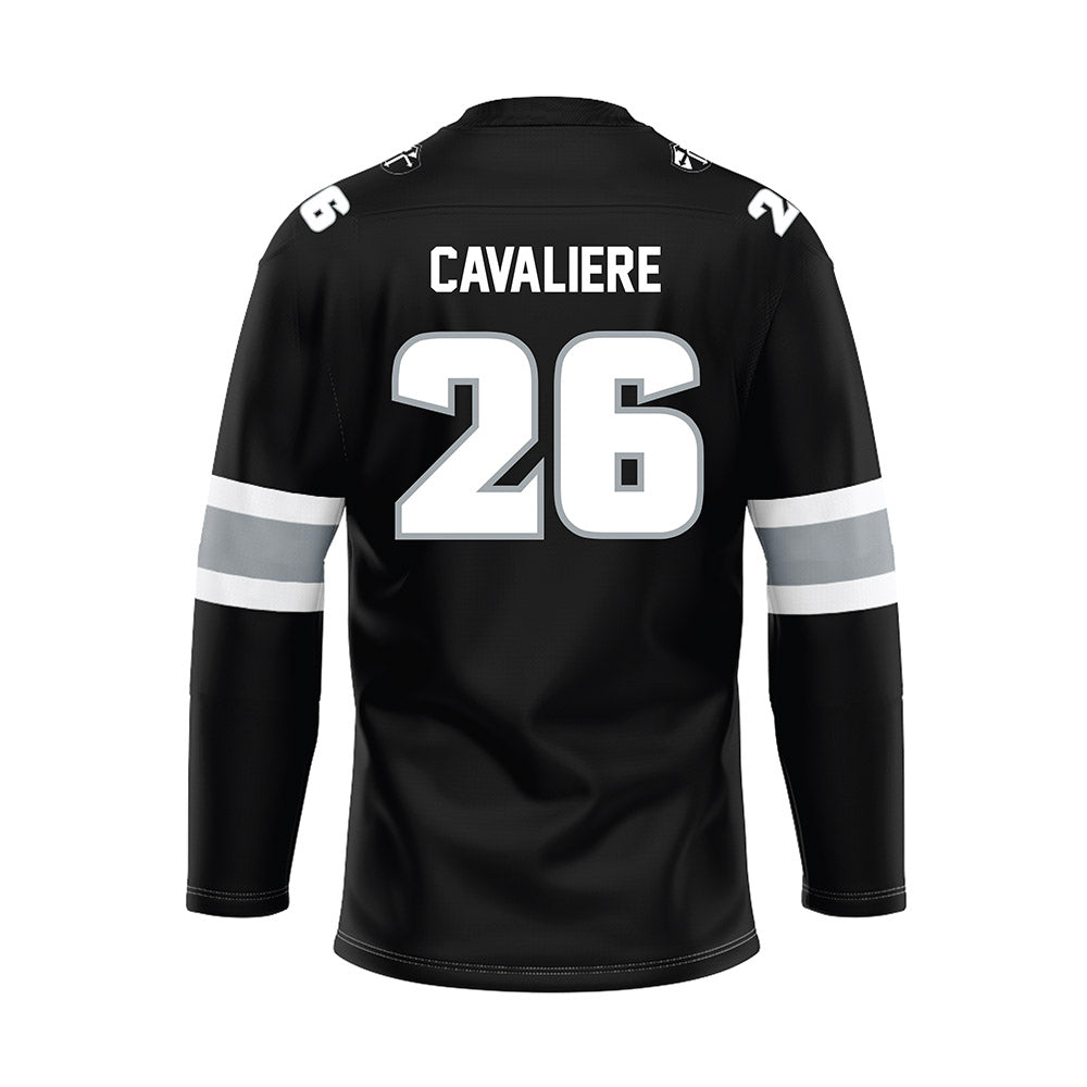 Providence - NCAA Women's Ice Hockey : Cristina Cavaliere - Black Hockey Jersey-1