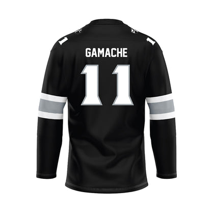 Providence - NCAA Men's Ice Hockey : Graham Gamache - Black Hockey Jersey