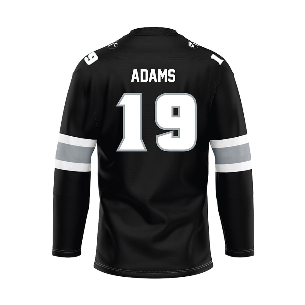 Providence - NCAA Men's Ice Hockey : Tanner Adams - Black Hockey Jersey
