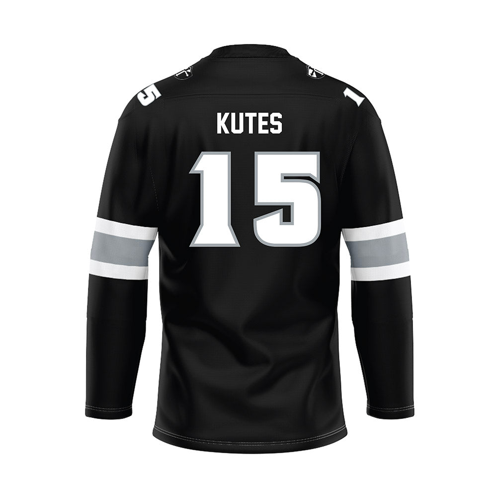Providence - NCAA Women's Ice Hockey : Kayla Kutes - Black Hockey Jersey-1