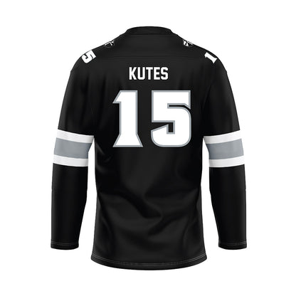 Providence - NCAA Women's Ice Hockey : Kayla Kutes - Black Hockey Jersey-1