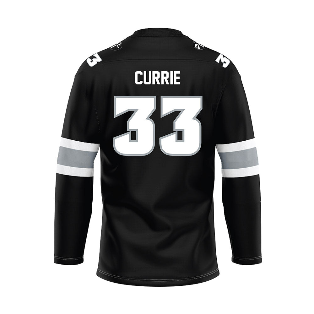 Providence - NCAA Women's Ice Hockey : Taya Currie - Black Hockey Jersey-1