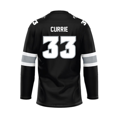 Providence - NCAA Women's Ice Hockey : Taya Currie - Black Hockey Jersey-1