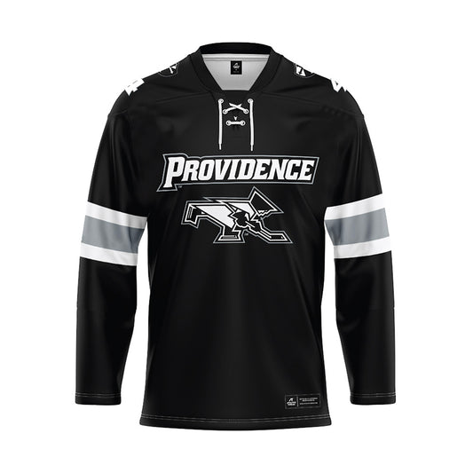 Providence - NCAA Men's Ice Hockey : Everett Baldwin - Black Hockey Jersey-0