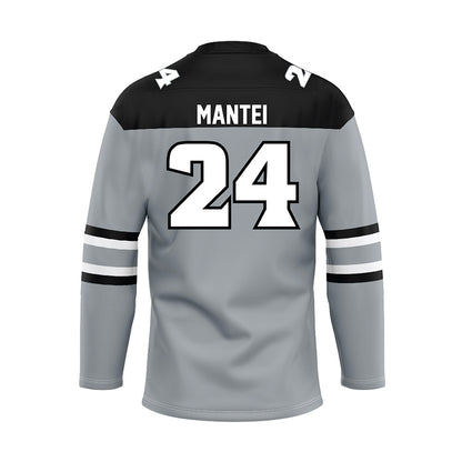 Providence - NCAA Men's Ice Hockey : Quinn Mantei - Grey Hockey Jersey-1