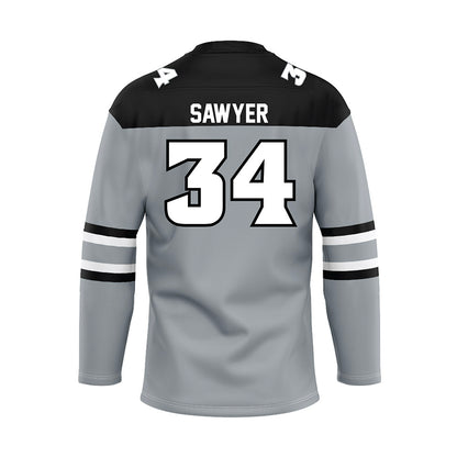Providence - NCAA Men's Ice Hockey : Logan Sawyer - Grey Hockey Jersey-1