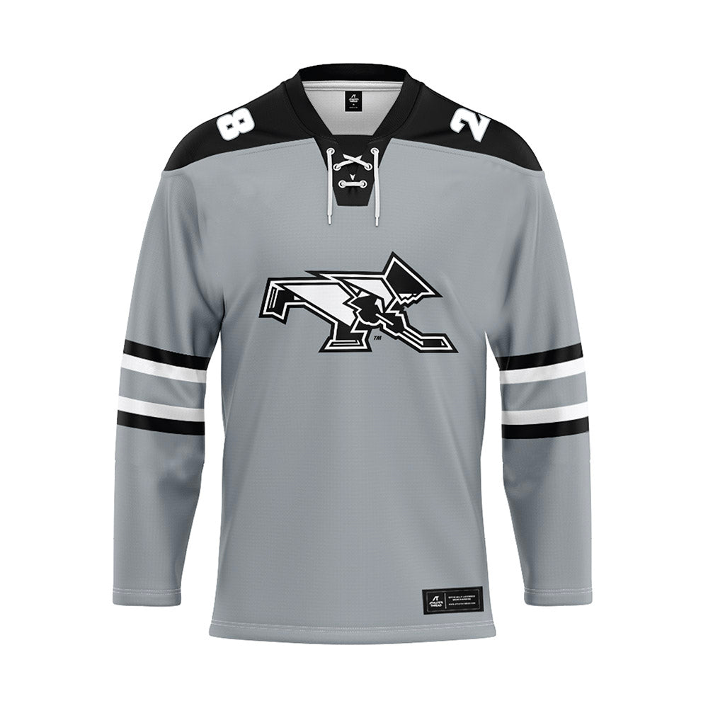 Providence - NCAA Men's Ice Hockey : Martin Masa - Grey Hockey Jersey-0