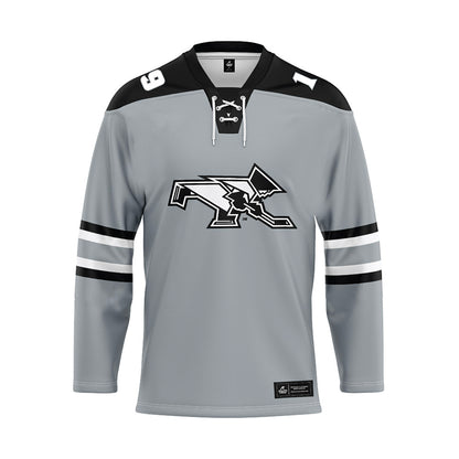 Providence - NCAA Men's Ice Hockey : Tanner Adams - Grey Hockey Jersey
