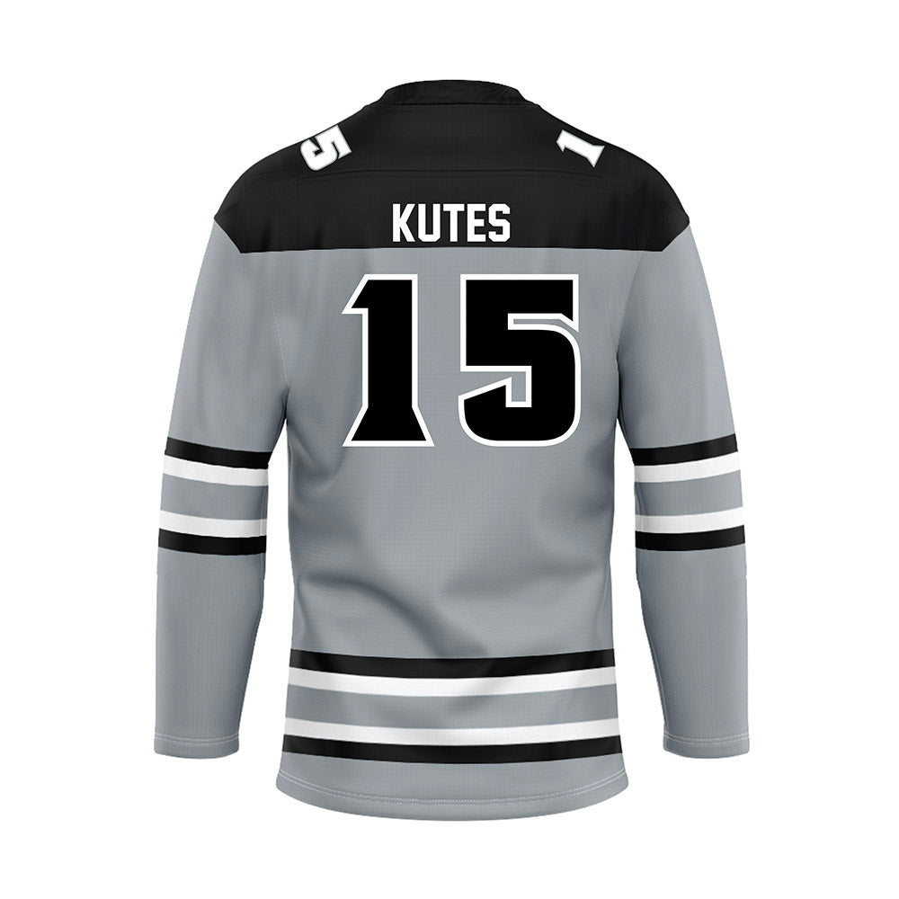 Providence - NCAA Women's Ice Hockey : Kayla Kutes - Grey Hockey Jersey-1