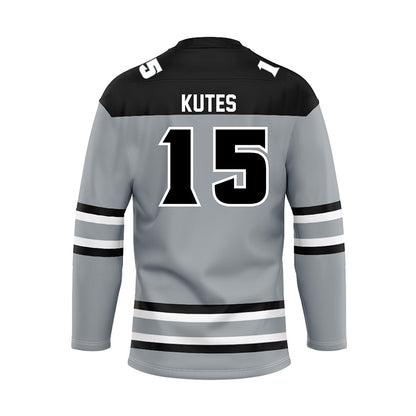 Providence - NCAA Women's Ice Hockey : Kayla Kutes - Grey Hockey Jersey-1